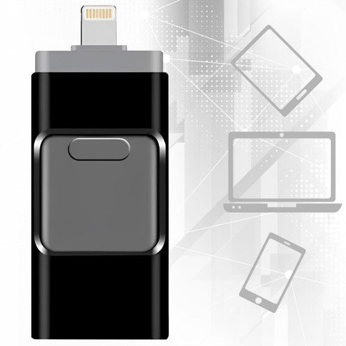 4-in-1 USB Drive with 32GB Storage and Multiple Connectors for Phones, Tablets, Computers All Vera Mart