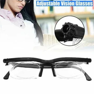 Variable Focus Glasses with Dial Control for Reading and Distance Vision All Vera Mart