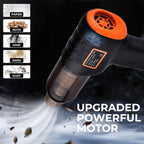 Handheld Vacuum with 90,000 Pa Suction and Six Interchangeable Nozzles for Car Interiors All Vera Mart