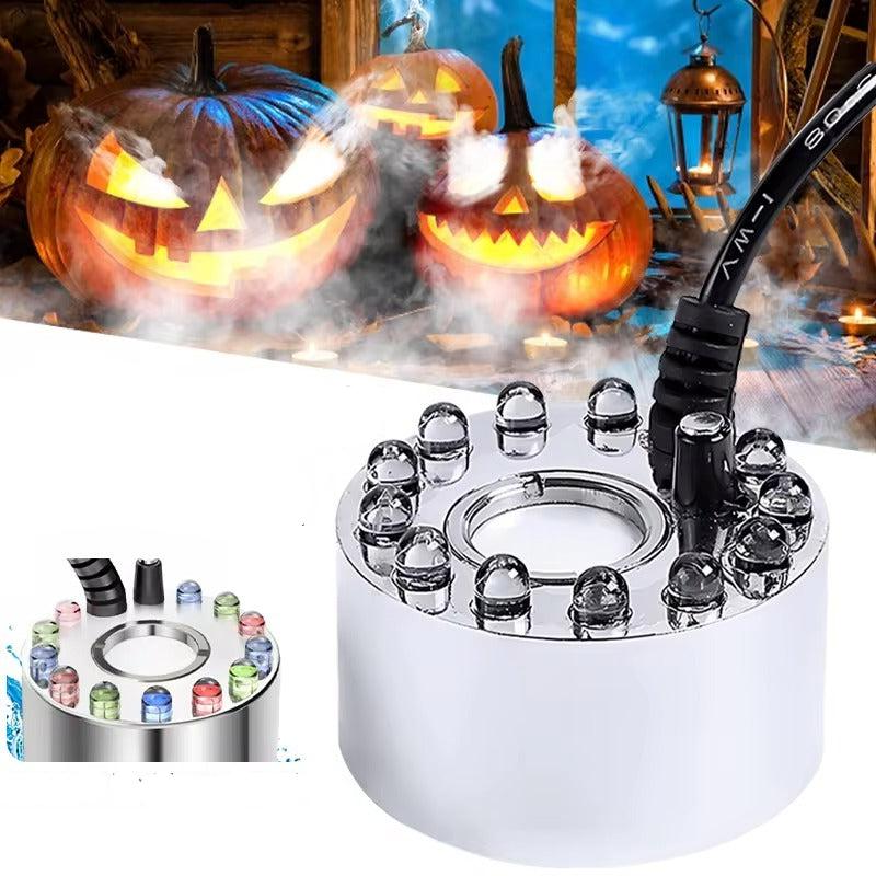 Ultrasonic Water Fogger with 12 Rotating LED Lights and Adjustable Mist All Vera Mart