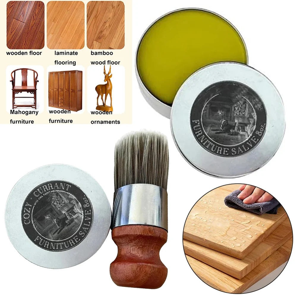 Leather Renewing Cream with Applicator Brush and Moisture Protection All Vera Mart