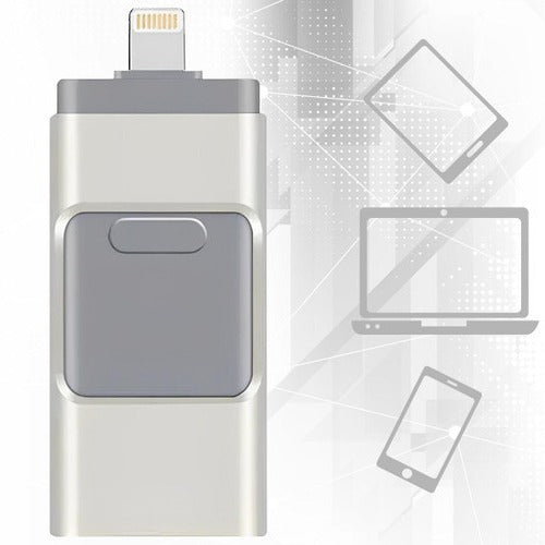 4-in-1 USB Drive with 32GB Storage and Multiple Connectors for Phones, Tablets, Computers All Vera Mart