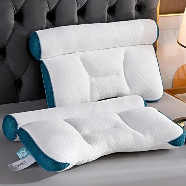Cervical Memory Foam Pillow with Goose Down Fill and Breathable Cover All Vera Mart