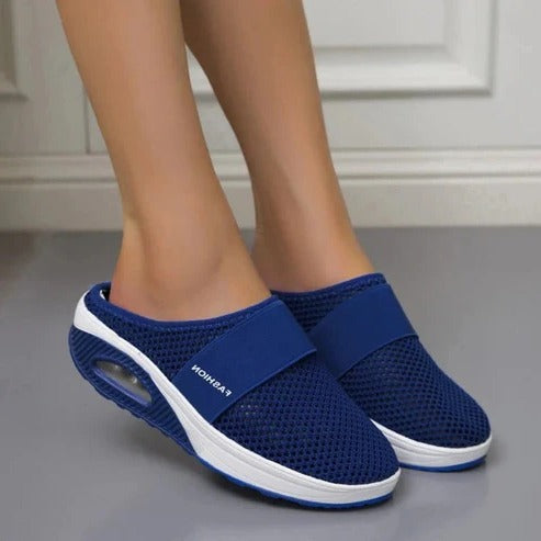 Orthopedic Slippers with Molded Footbed and Ventilated Upper, Slip-On Design All Vera Mart