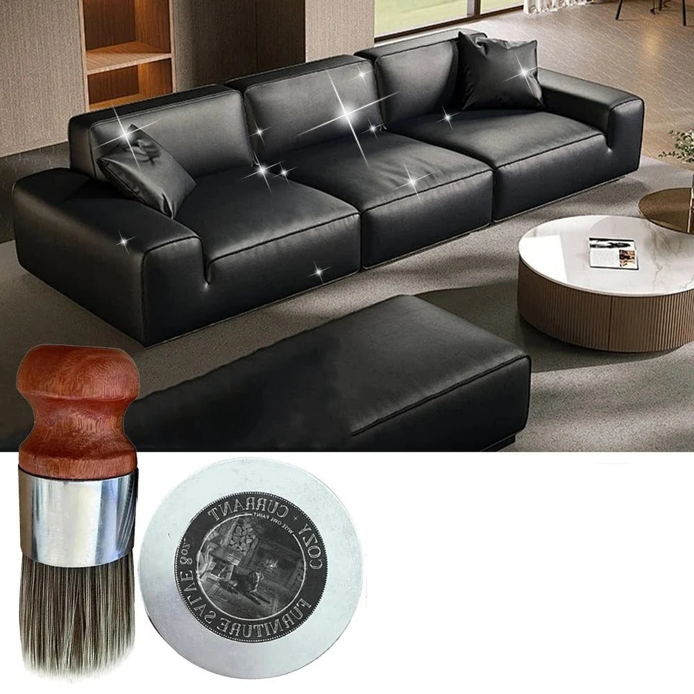 Leather Renewing Cream with Applicator Brush and Moisture Protection All Vera Mart