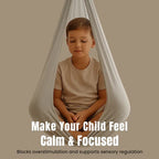 Enclosed Sensory Swing with Steel Lock and Adjustable Strap, 300kg Capacity All Vera Mart