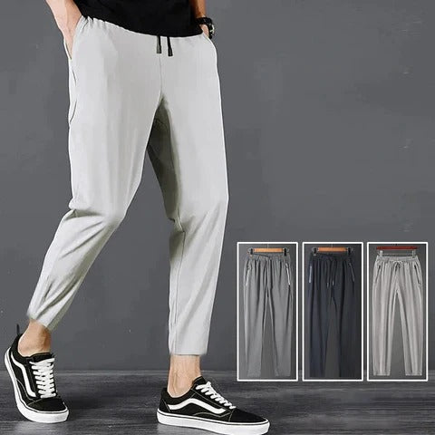 Men's Tapered Hiking Pants with Stretch Fabric and Adjustable Drawstring Waist All Vera Mart
