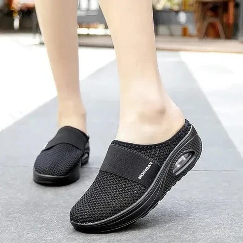 Orthopedic Slippers with Molded Footbed and Ventilated Upper, Slip-On Design All Vera Mart