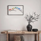 Sea Glass Bird Wall Art with Driftwood Base and Ocean Colors All Vera Mart