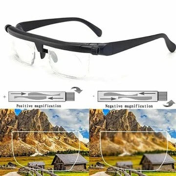 Variable Focus Glasses with Dial Control for Reading and Distance Vision All Vera Mart