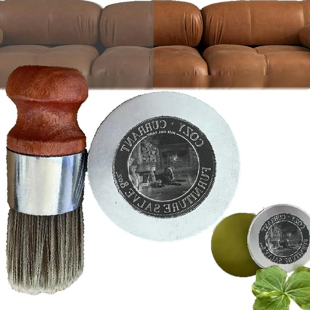 Leather Renewing Cream with Applicator Brush and Moisture Protection All Vera Mart