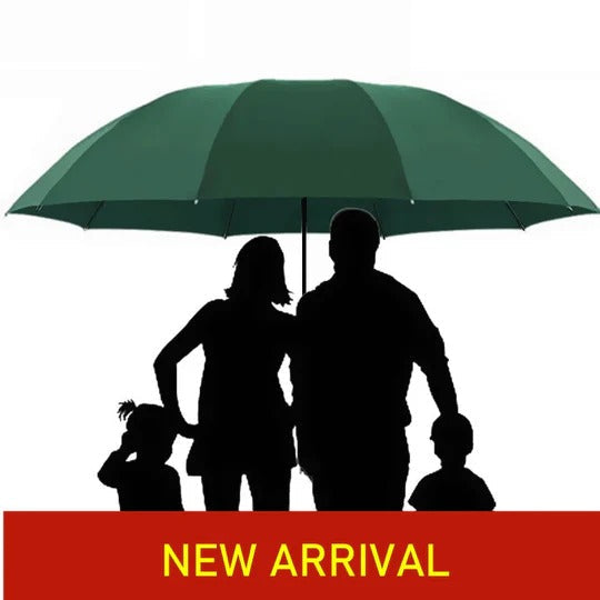 Extra Large Folding Umbrella with Wind Resistant Frame for Rain and Sun All Vera Mart