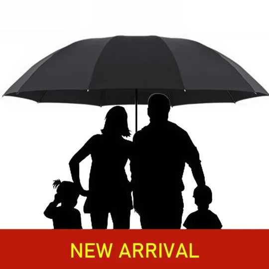 Extra Large Folding Umbrella with Wind Resistant Frame for Rain and Sun All Vera Mart
