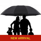 Extra Large Folding Umbrella with Wind Resistant Frame for Rain and Sun All Vera Mart