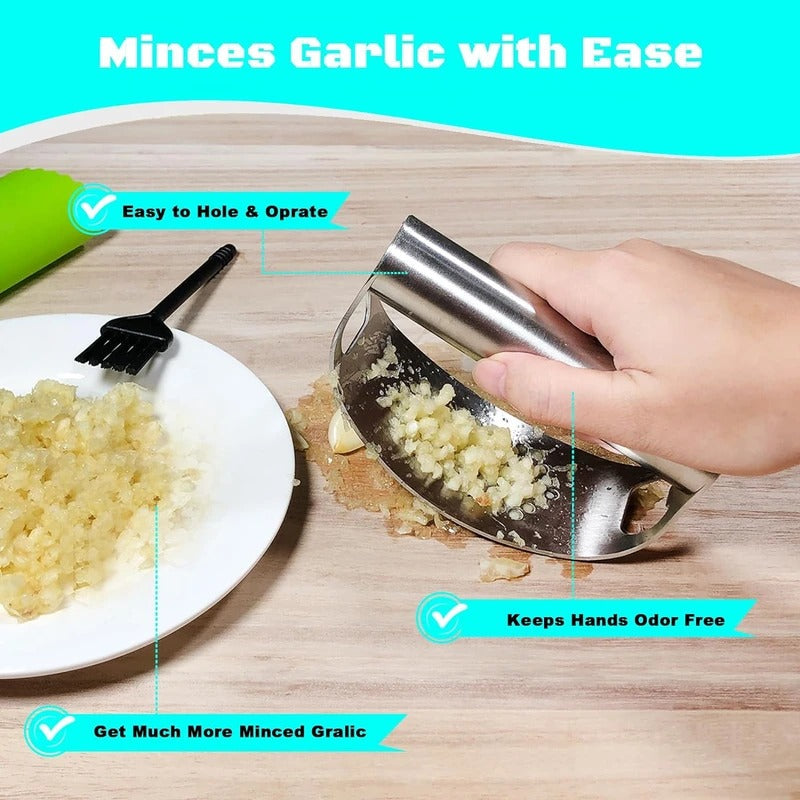 Garlic Mincer with Curved Rocking Motion and Bottle Opener All Vera Mart