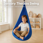 Enclosed Sensory Swing with Steel Lock and Adjustable Strap, 300kg Capacity All Vera Mart