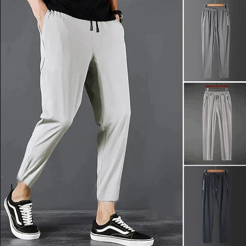 Men's Tapered Hiking Pants with Stretch Fabric and Adjustable Drawstring Waist All Vera Mart