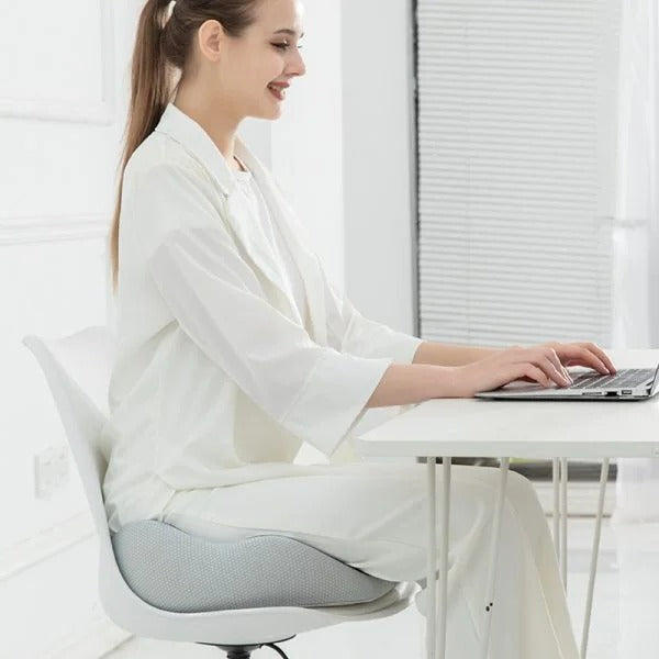 Ergonomic Seat Cushion with Memory Foam and Adjustable Straps for Office, Car, Wheelchair All Vera Mart