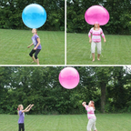 Inflatable Bubble Ball with Dual Air and Water Fill, Includes Blowing Tube All Vera Mart