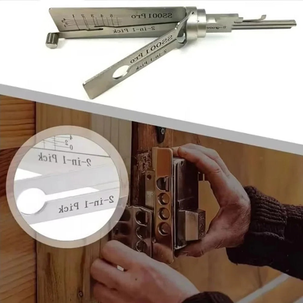 Professional Dual-Function Key Decoder and Lock Pick Tool All Vera Mart