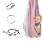 Enclosed Sensory Swing with Steel Lock and Adjustable Strap, 300kg Capacity All Vera Mart