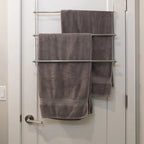 Metal Over Door Towel Rack with Four Bars and No-Drill Installation All Vera Mart