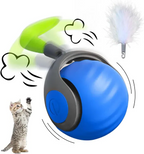 Rolling Interactive Cat Toy Ball with Rechargeable Battery and Adjustable Speed All Vera Mart