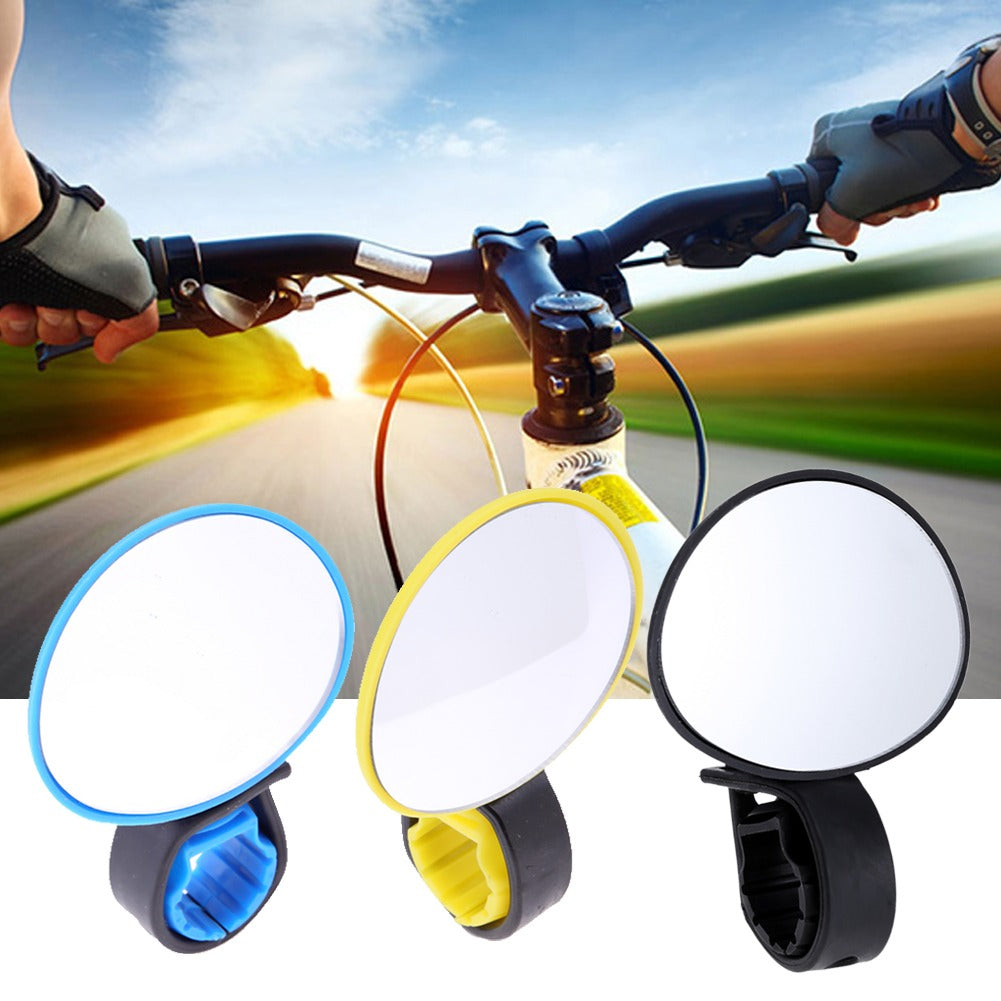 Handlebar Mirror with 360 Degree Rotation and Shatterproof Glass, Tool Free Installation All Vera Mart