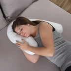 Contoured Side Sleeper Pillow with Ear Cavity for Sensitive Ears All Vera Mart