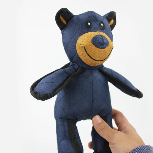Durable Bear Dog Toy with Internal Squeaker and Reinforced Stitching for Heavy Chewers All Vera Mart