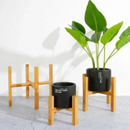 Wooden Plant Pot Tray with Raised Edges and Moisture Catch Design All Vera Mart