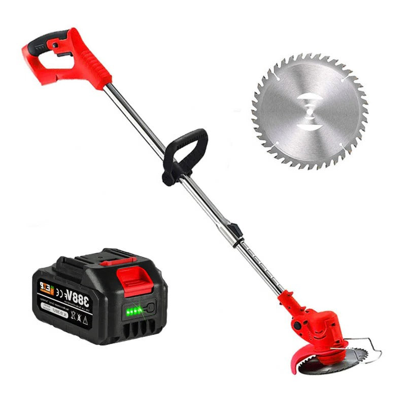 Cordless Lawn Trimmer with 24V Motor and Multi-Angle Head, Telescopic Handle All Vera Mart
