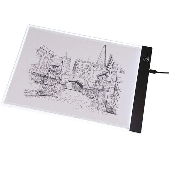 LED Tracing Tablet with Three Brightness Settings and Even Illumination, A5 A4 All Vera Mart