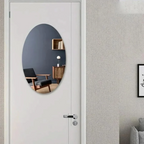 Oval Acrylic Mirror with Self Adhesive Backing and HD Reflection All Vera Mart