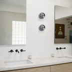 LED Wall Sconce with Dimpled Glass Diffuser and Three Color Modes All Vera Mart