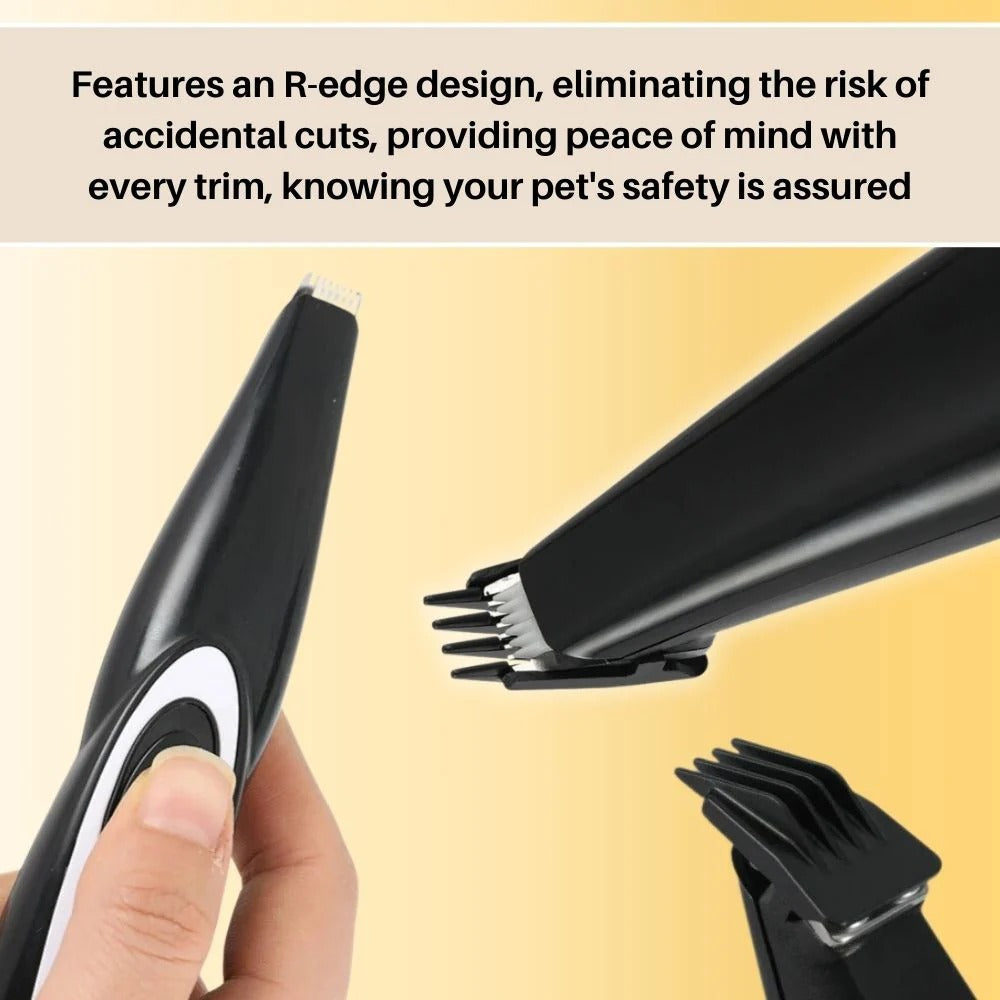 Quiet Pet Grooming Trimmer with Rechargeable Battery and Safety Blade All Vera Mart