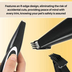 Quiet Pet Grooming Trimmer with Rechargeable Battery and Safety Blade All Vera Mart