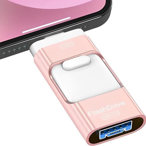 4-in-1 USB Drive with 32GB Storage and Multiple Connectors for Phones, Tablets, Computers All Vera Mart