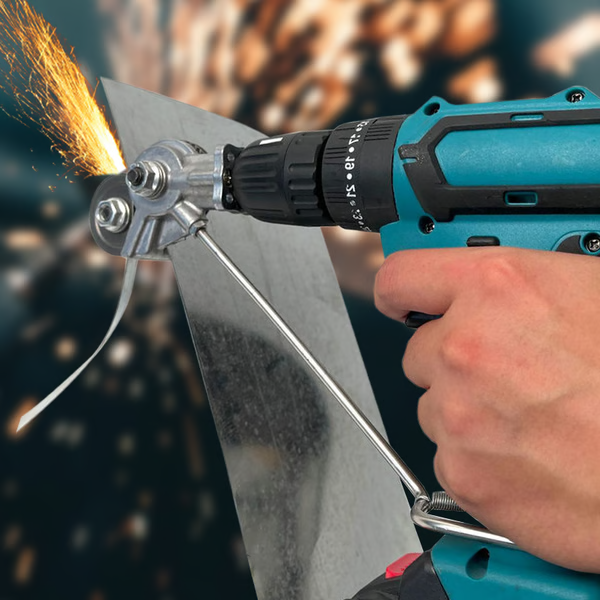 Drill Chuck Metal Sheet Cutter with Clean Edge Design All Vera Mart