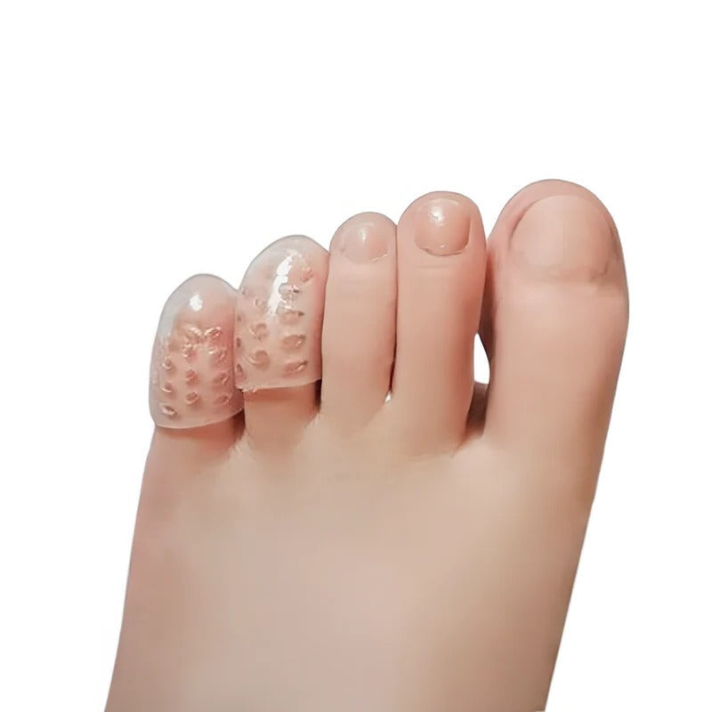 Silicone Toe Protectors with Friction Reducing Cushioning, Medical Grade and Latex Free All Vera Mart