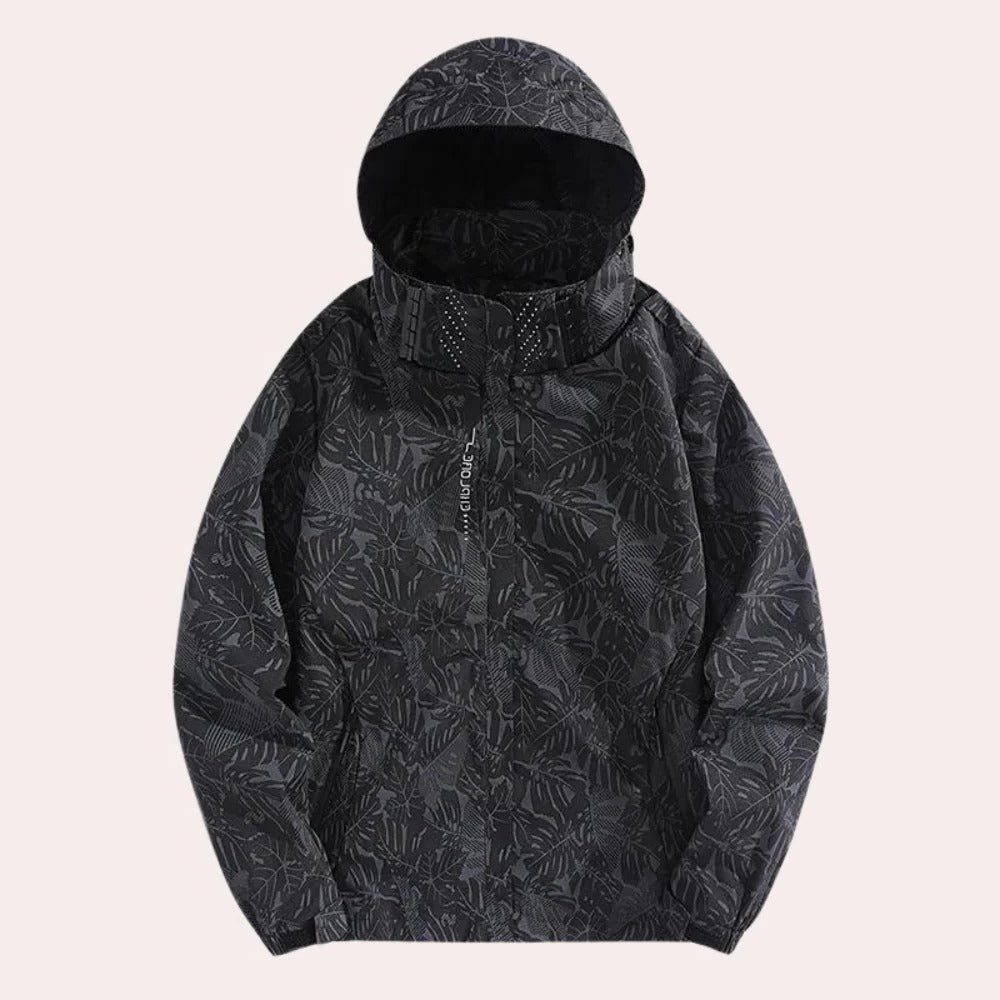 Women's Hooded Jacket with Detachable Hood and Camouflage Pattern All Vera Mart