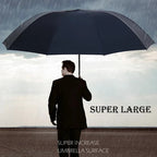 Extra Large Folding Umbrella with Wind Resistant Frame for Rain and Sun All Vera Mart