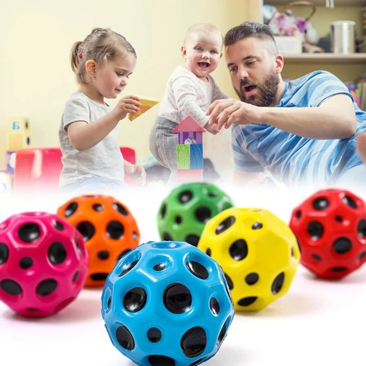 Handheld Bouncy Ball for Fidgeting with Shape Retention, Six Color Options All Vera Mart