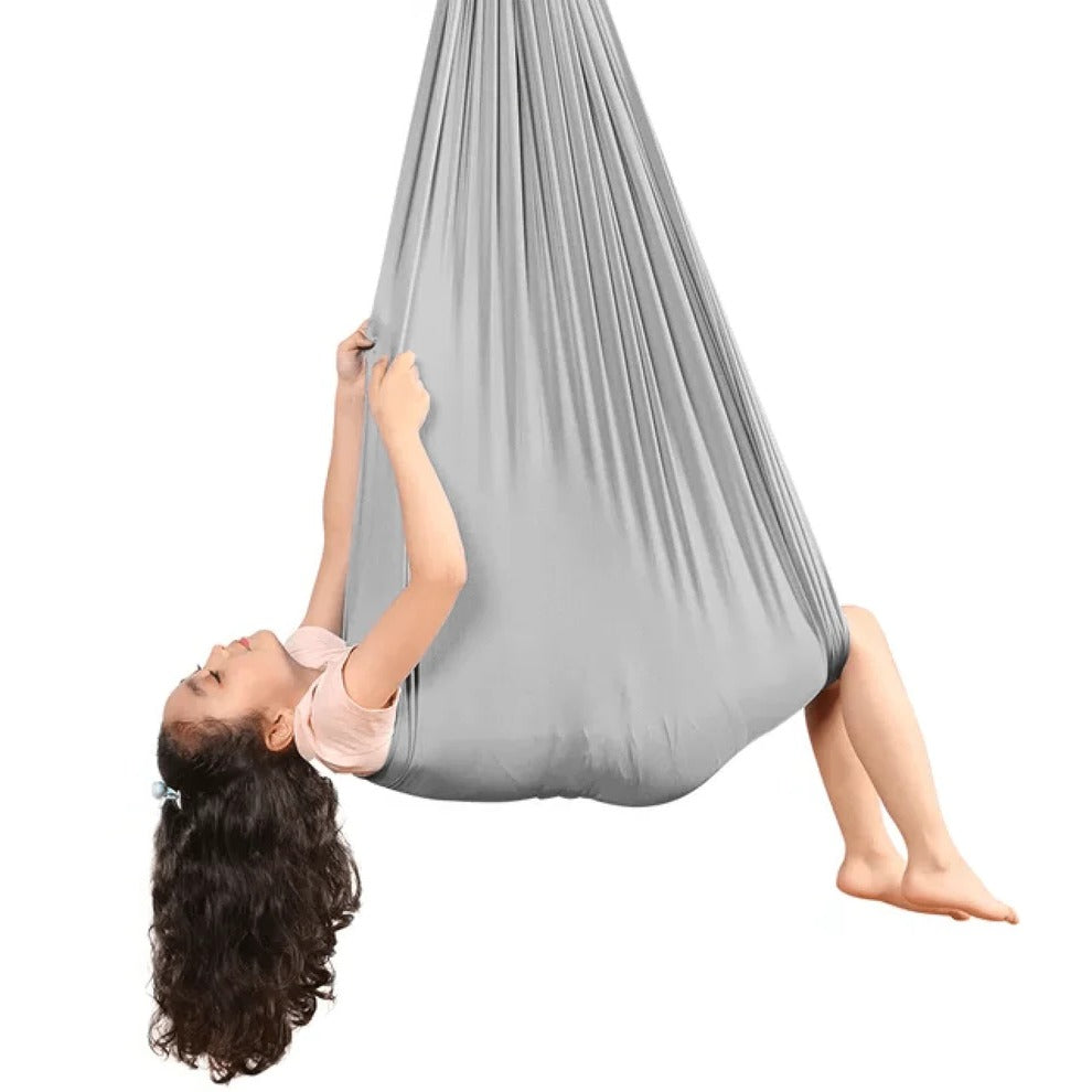 Enclosed Sensory Swing with Steel Lock and Adjustable Strap, 300kg Capacity All Vera Mart