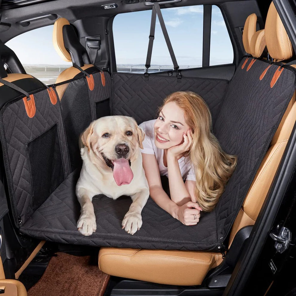 Pet Car Seat Extender with Rigid Base and Storage Bags, Waterproof All Vera Mart