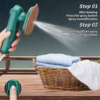 Handheld Steam Iron with Titanium Panel and Triangular Tip for Travel All Vera Mart