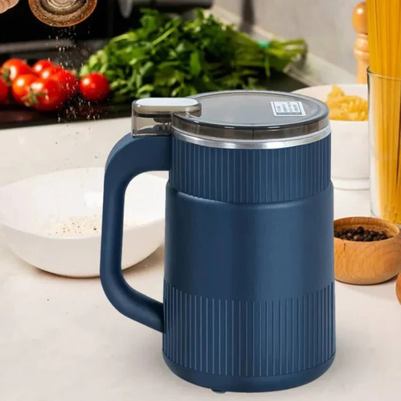 Electric Grain Mill with Stainless Steel Chamber and Single Button Operation All Vera Mart