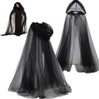 Hooded Costume Cape for Adults with Adjustable Length and Full Body Coverage All Vera Mart