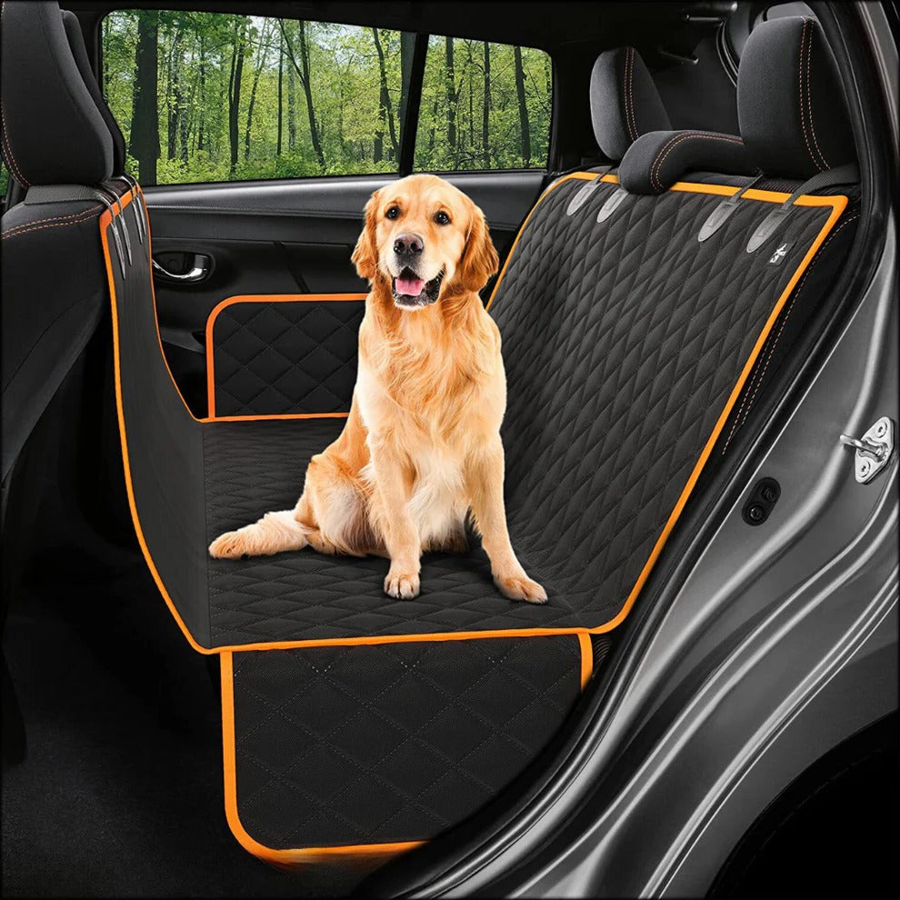 Pet Car Seat Extender with Rigid Base and Storage Bags, Waterproof All Vera Mart