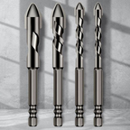 Curved Tip Drill Bit Set for Tile, Glass and Concrete with Hardened Steel All Vera Mart